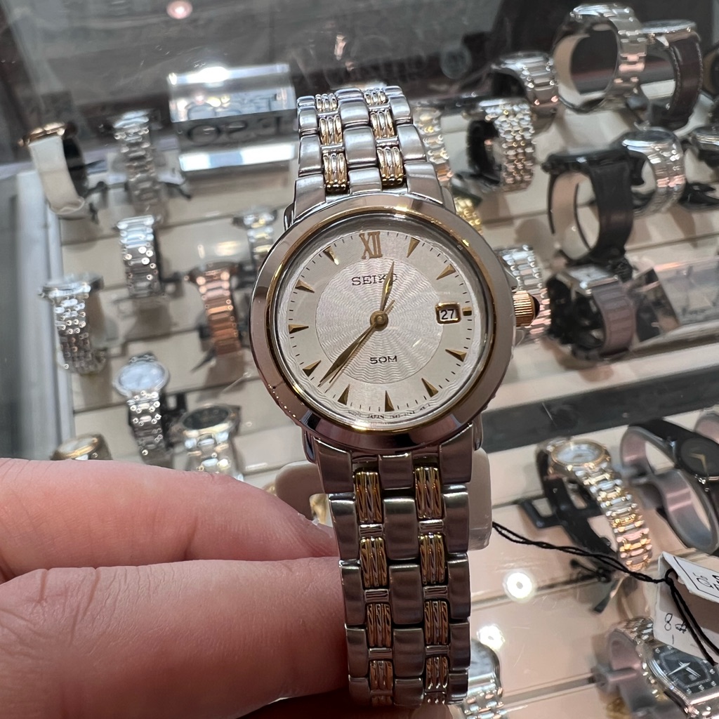 Seiko TwoTone Silver And Gold Ladies Watch